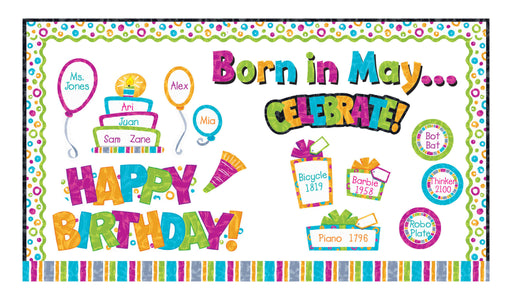 D8781 Color Harmony™ Wipe-Off® Happy Birthday Bulletin Board Idea