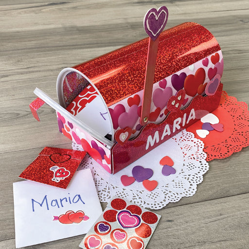 Valentine Sparkle Mailbox DIY