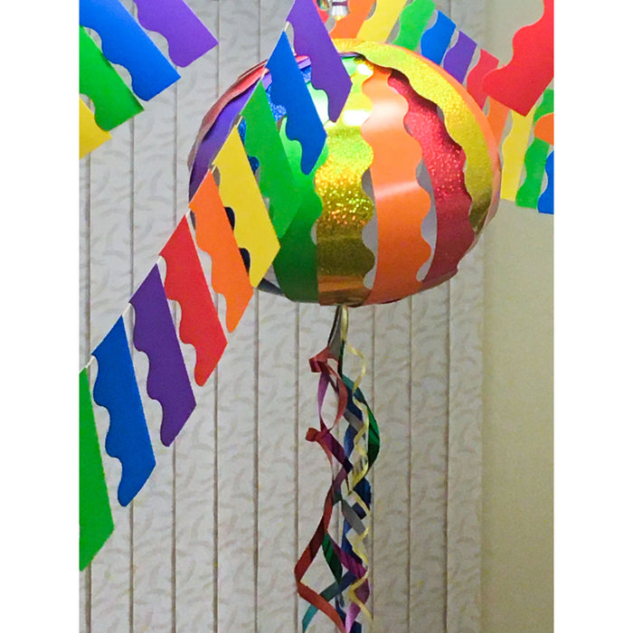 Rainbow Globe Streamers DIY