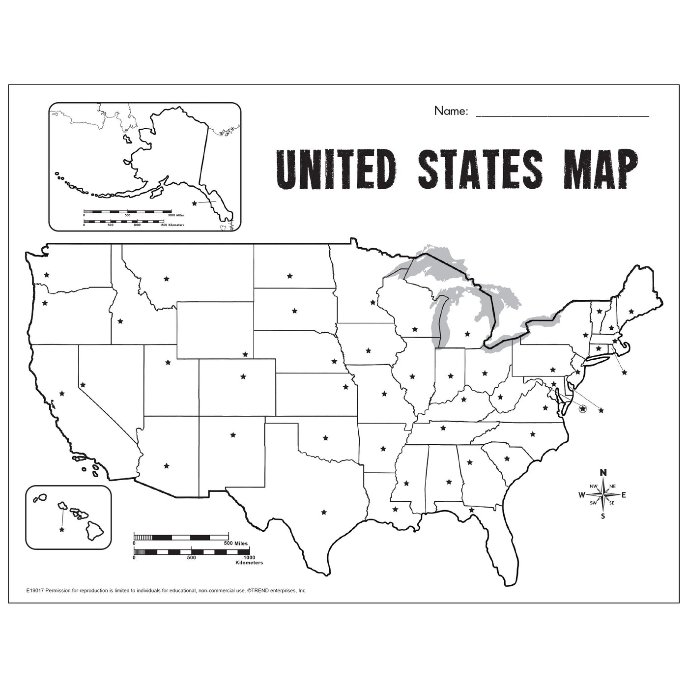 United States Map Blank Project Sheet Free Printable TREND — TREND