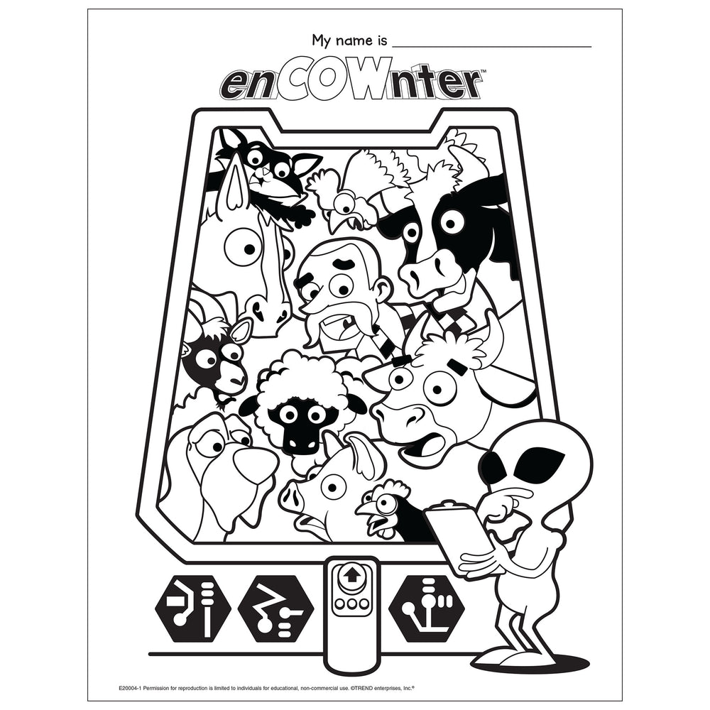 enCOWnter Coloring Page Free Printable