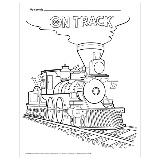 Train Coloring Page Free Printable