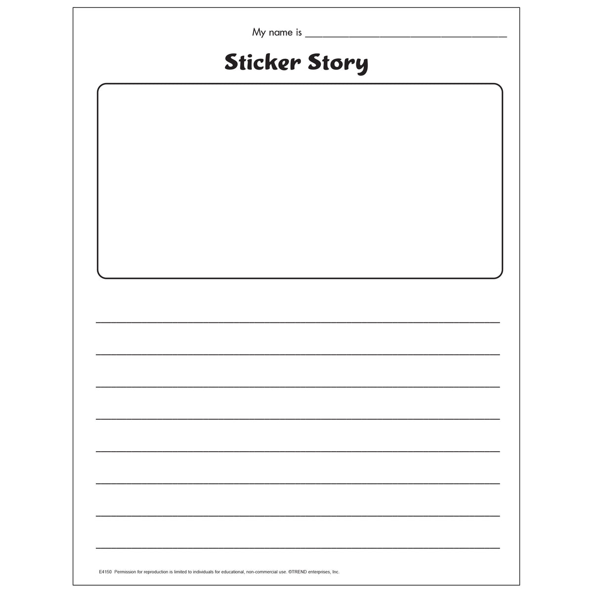 Sticker Story Creative Writing Activity Free Printable | TREND — TREND ...