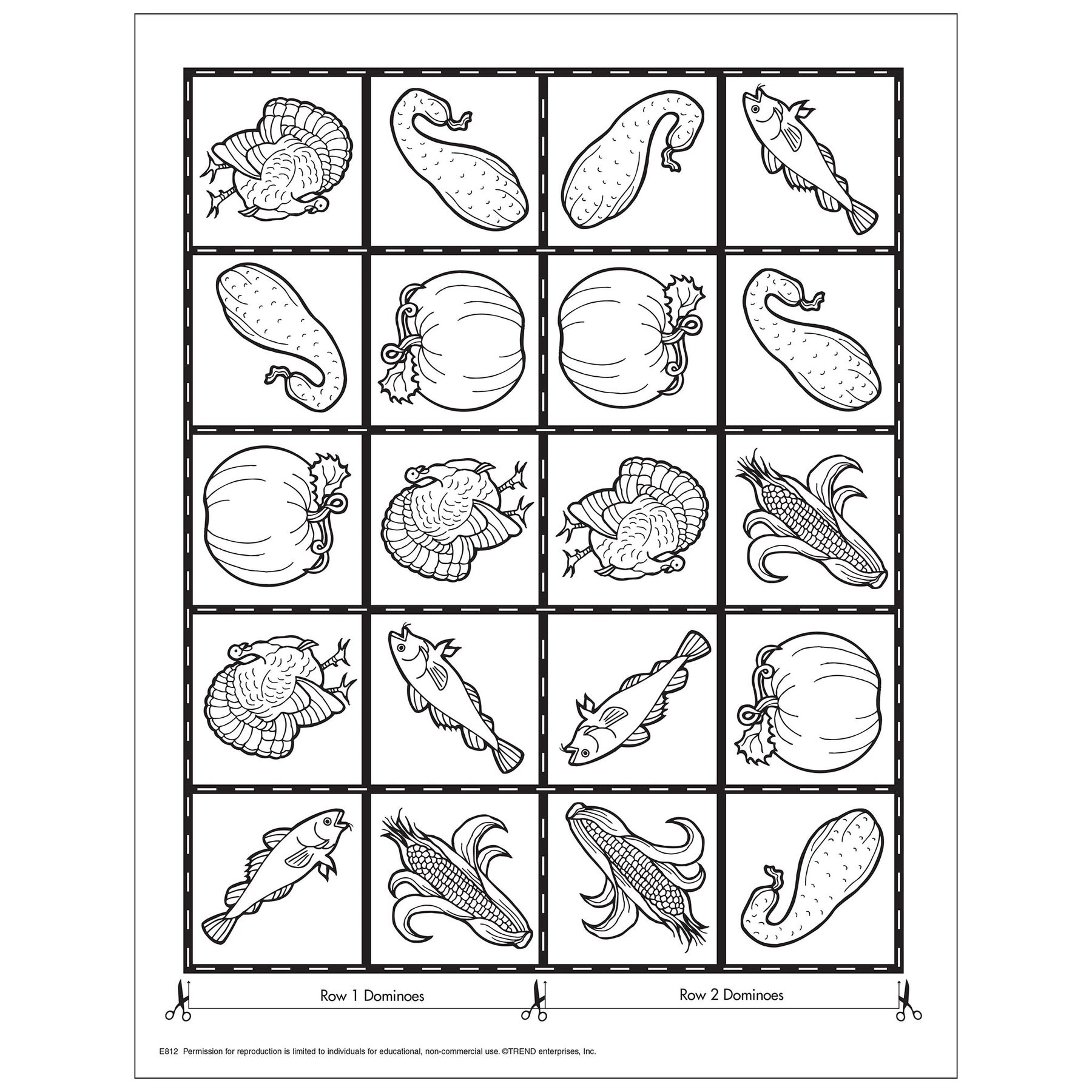 Thanksgiving Domino & Matching Game Free Printable — TREND enterprises, Inc. thanksgiving-domino-matching-game-free-printable-trend-enterprises-inc