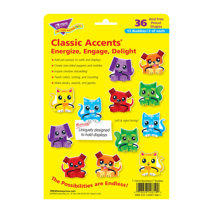 T10619 Accent Block Star Dog Cat Package Back