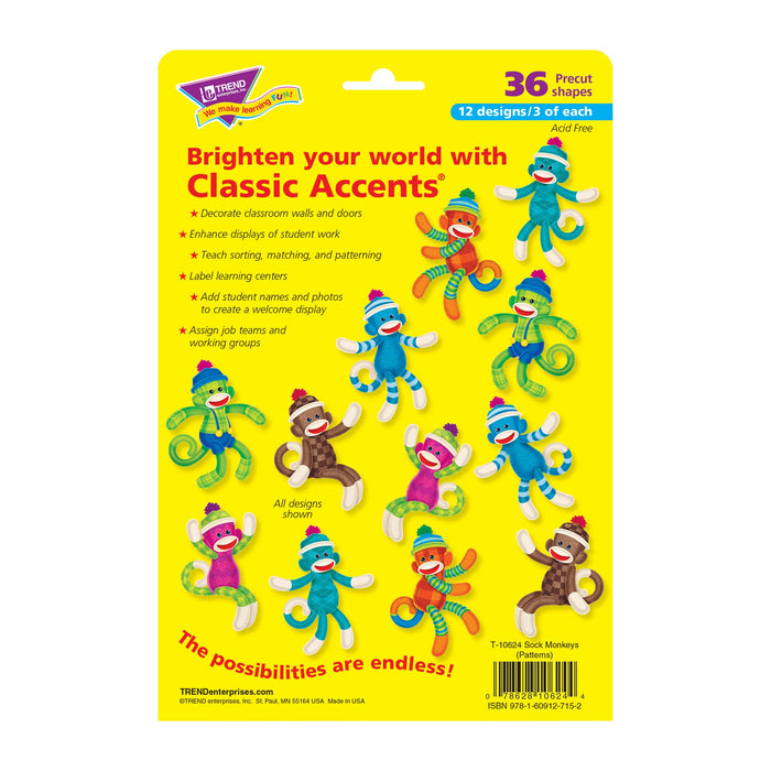 T10624 Accent Sock Monkey Package Back