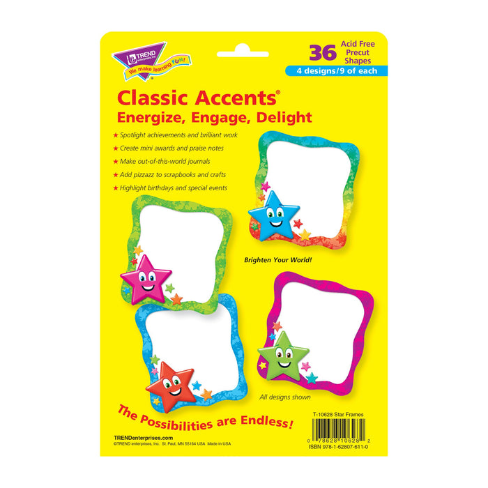 T10628 Accent Star Frame Package Back