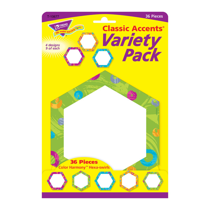 Color Harmony™ Hexa-swirls Classic Accents® Variety Pack