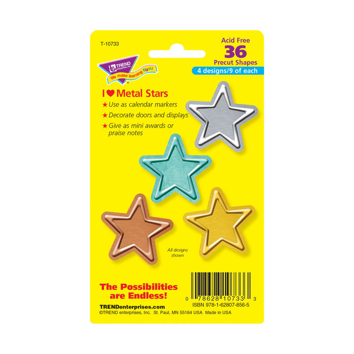 T10733 Accent Metal Stars Package Back