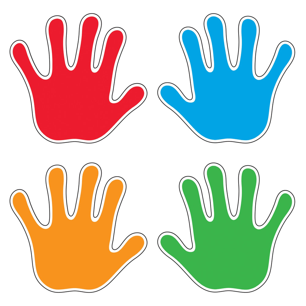 Handprint Header Colored Handprint Template Memorial Day Handprint Art Printables
