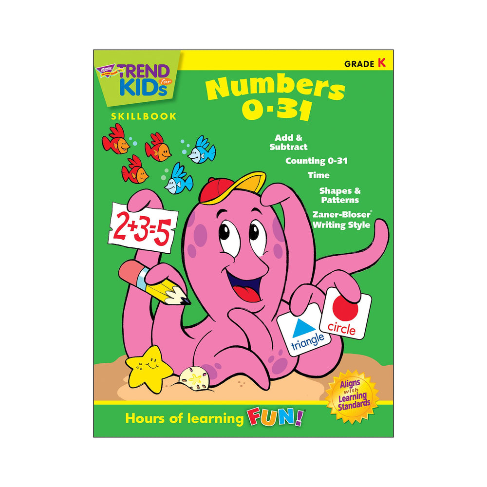 T16004 Skillbook Kindergarten Numbers 0 31