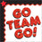 Red and black school team color bulletin board decorations