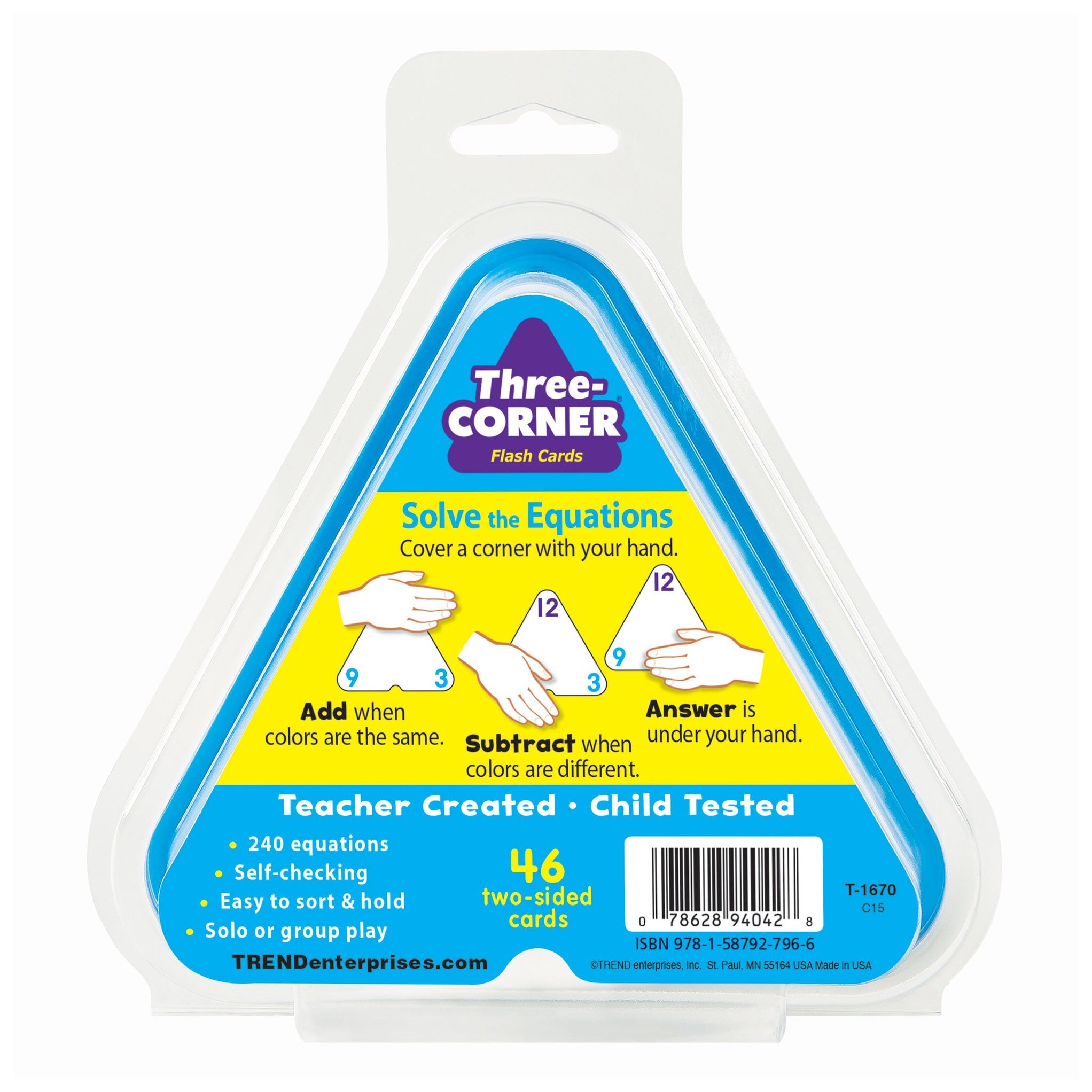 ThreeCorner® Flash Cards Addition and Subtraction T1670 — TREND