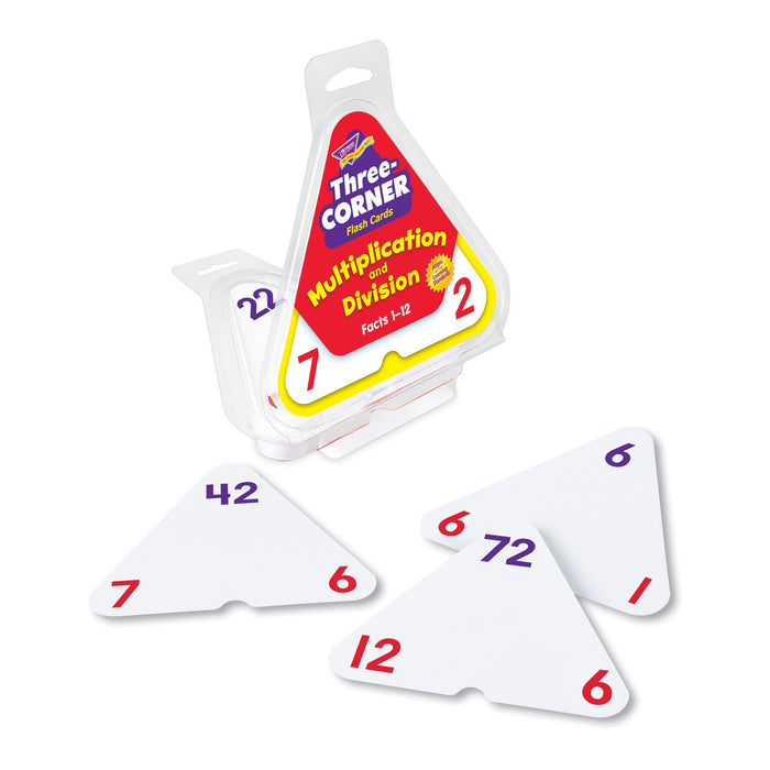 T1671 Flash Cards Three Corner Multiplication Division