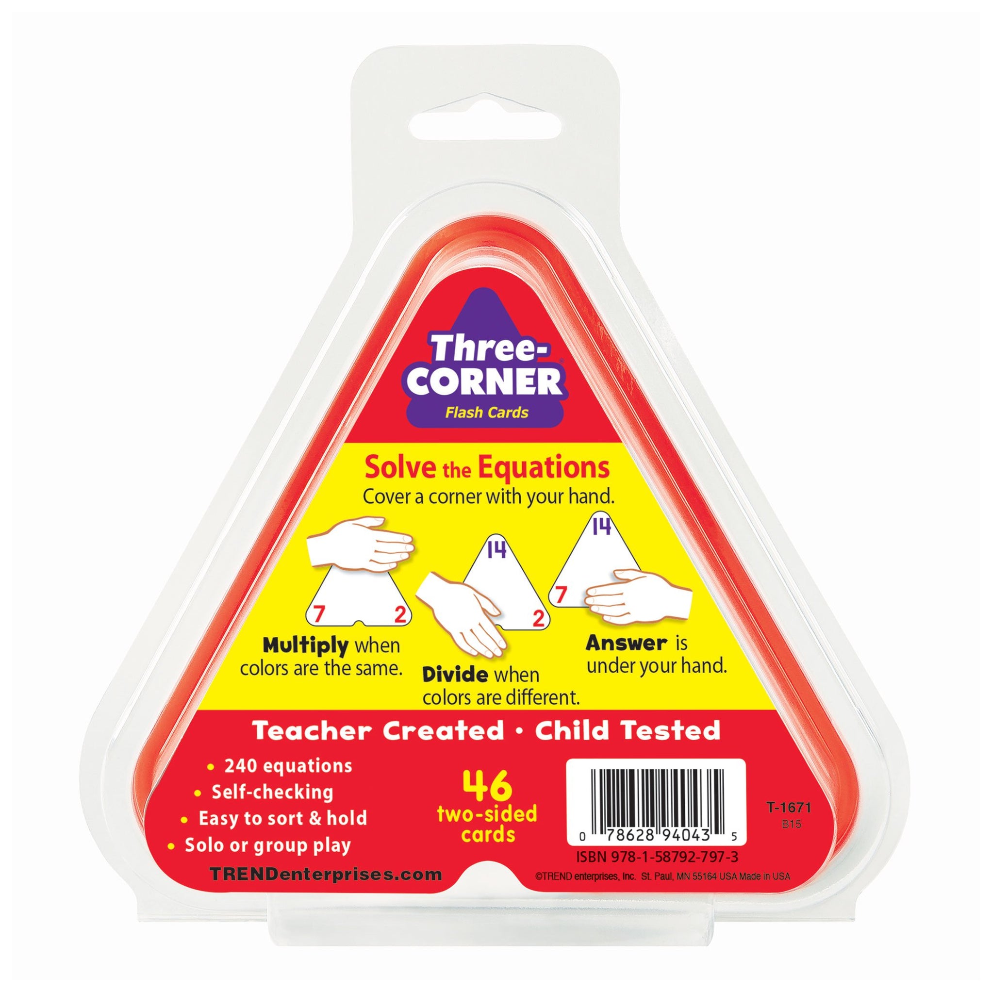 ThreeCorner® Flash Cards Multiplication and Division T1671 — TREND