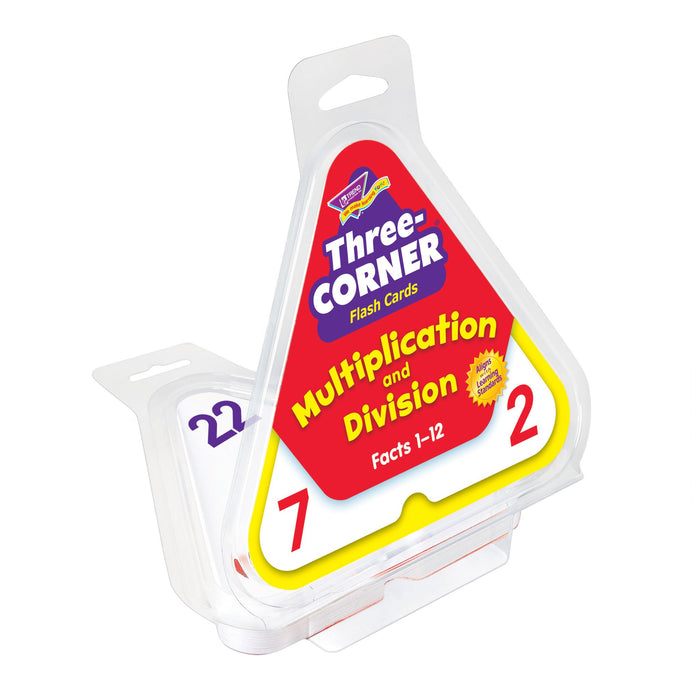 T1671 Flash Cards Three Corner Multiplication Division Package
