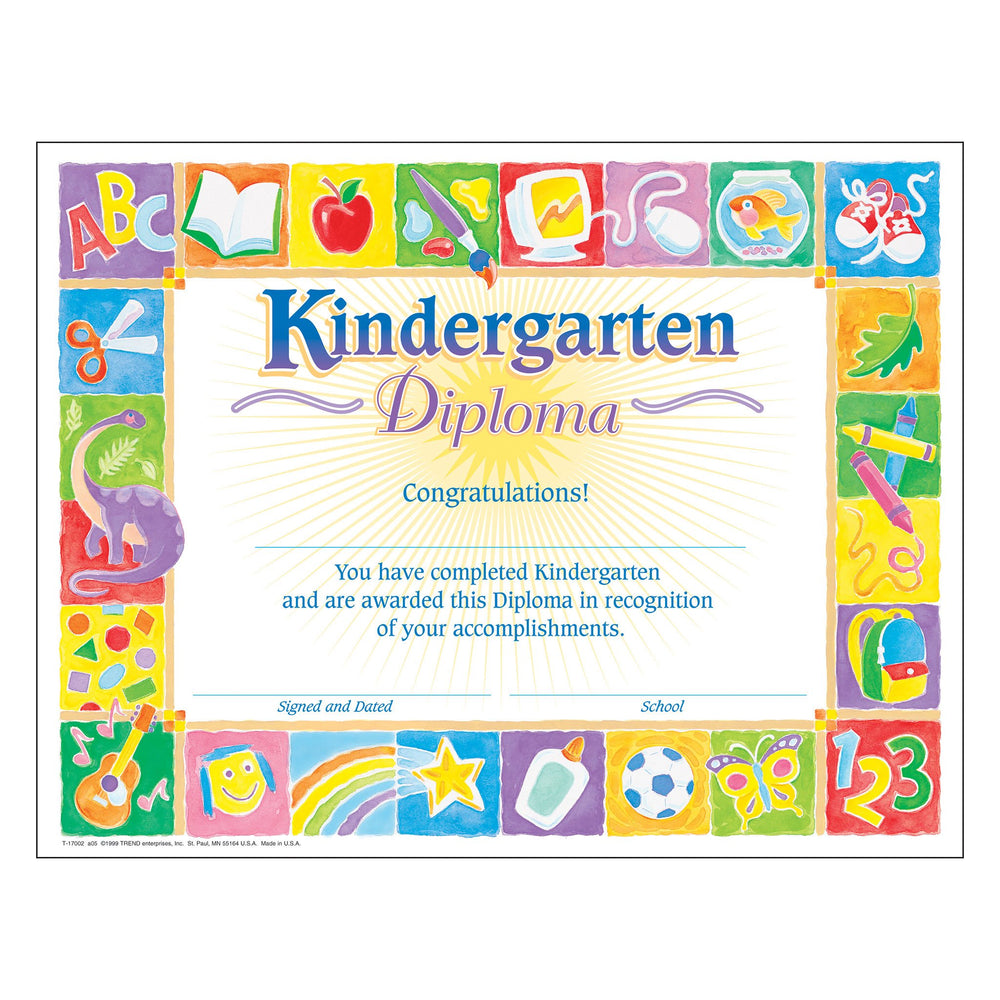 T17002 Award Kindergarten Diploma