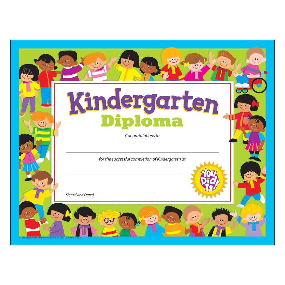 T17005 Award Kindergarten Diploma