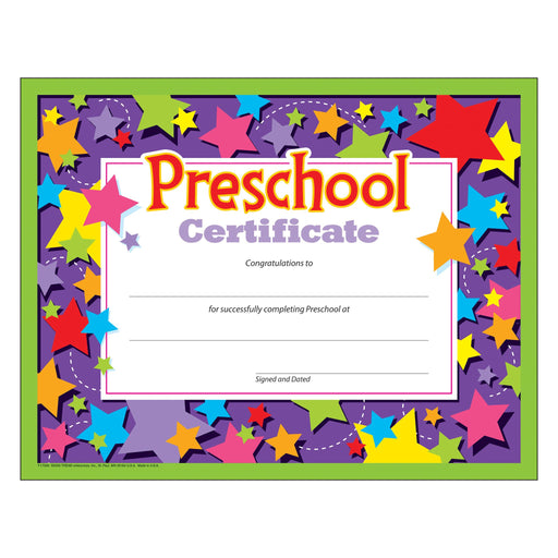 T17006 Award Preschool Certificate