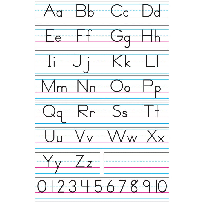 T1858 Bulletin Board Manuscript Alphabet Line