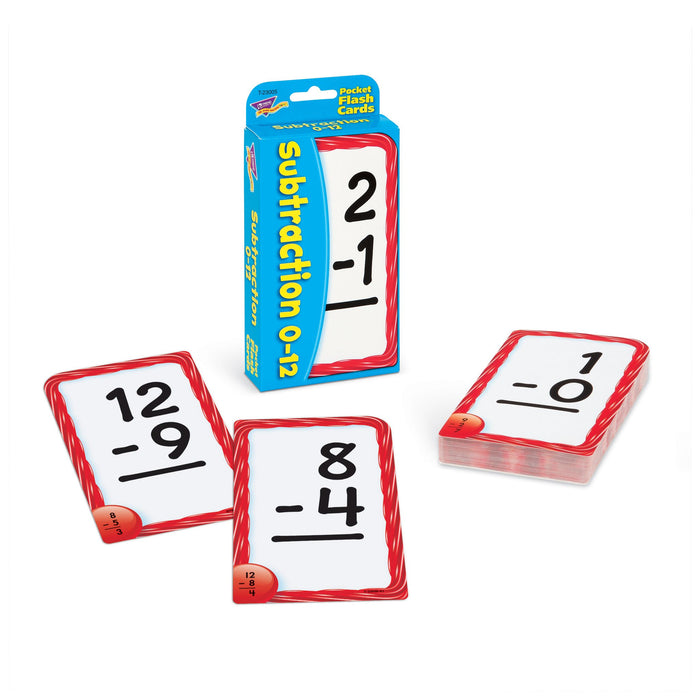 T23005 Flash Cards Subtraction 0 to 12