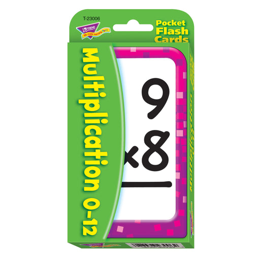 T23006 Flash Cards Multiplication 0 to 12 Package Front