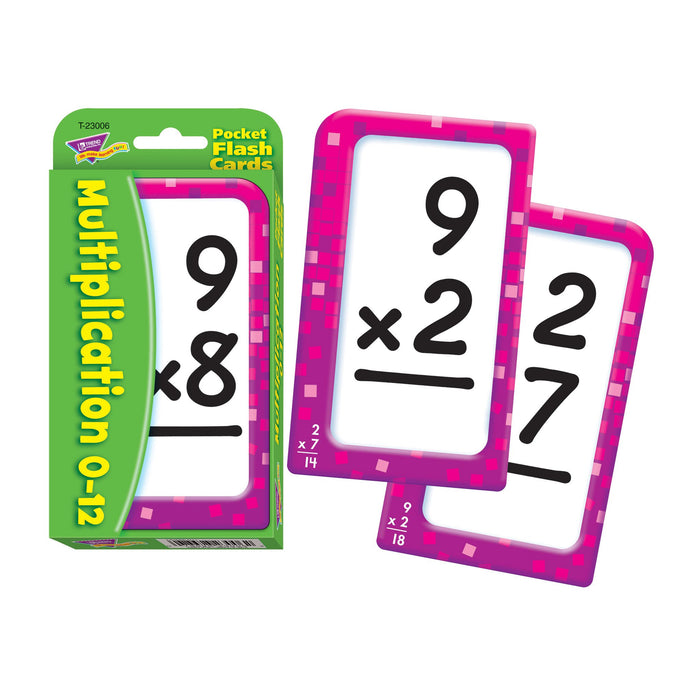 T23006 Flash Cards Multiplication 0 to 12