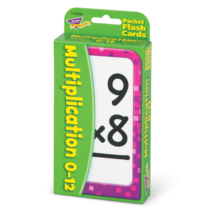 T23006 Flash Cards Multiplication 0 to 12 Package Right