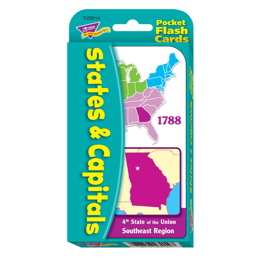 T23014 Flash Cards States Capitals Package Front