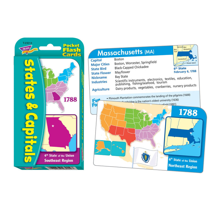 T23014 Flash Cards States Capitals