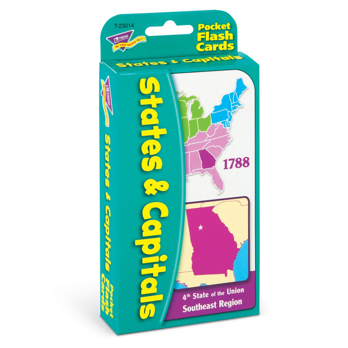 T23014 Flash Cards States Capitals Package Left