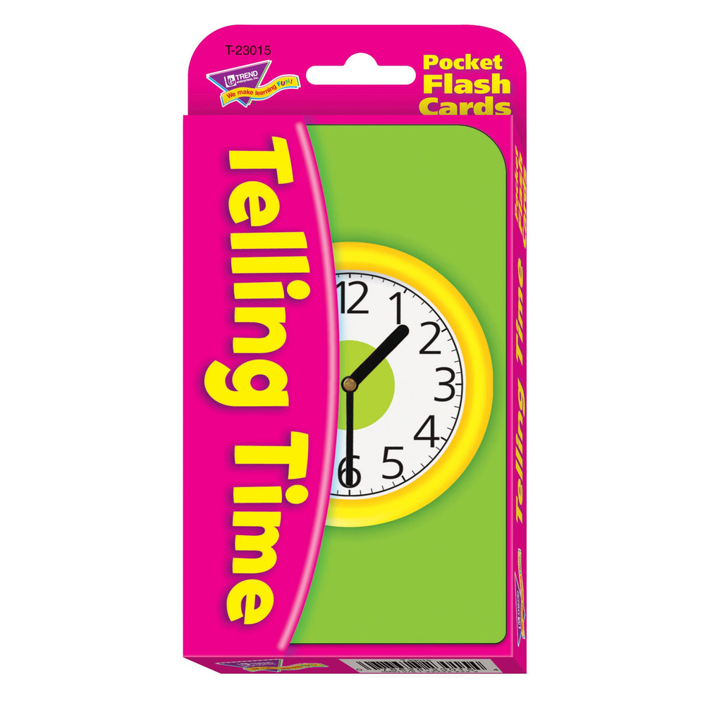T23015 Flash Cards Telling Time Package Front