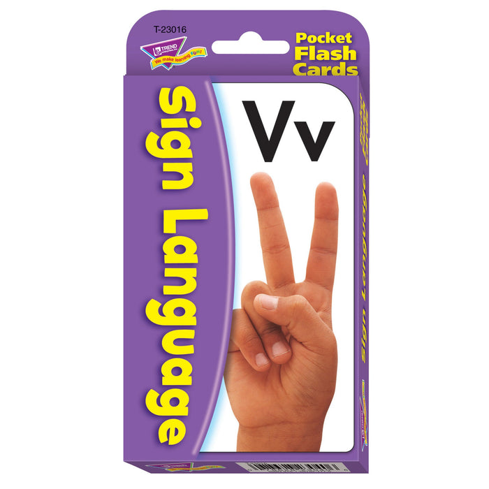 T23016 Flash Cards Sign Language Package Front