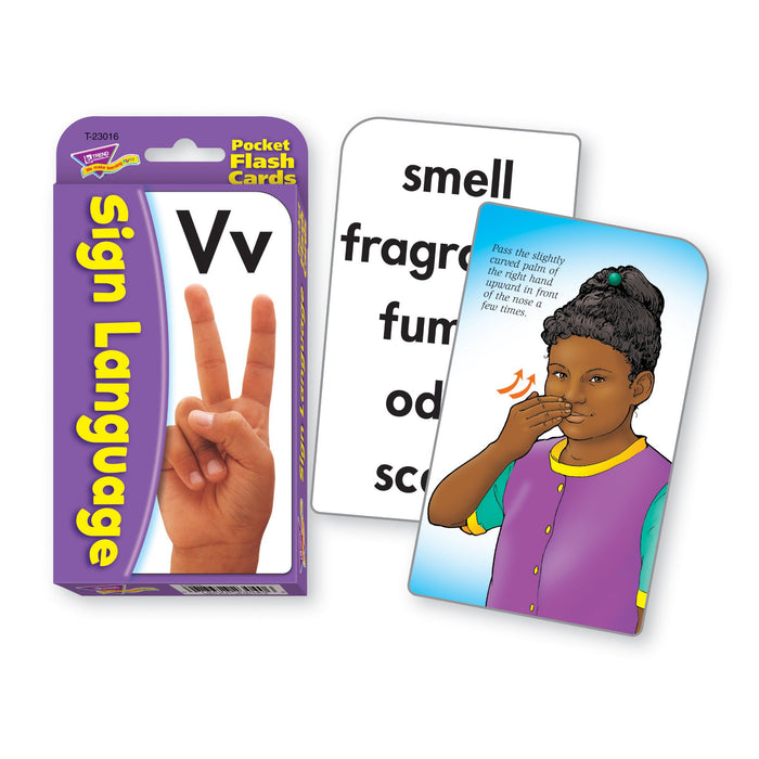 T23016 Flash Cards Sign Language