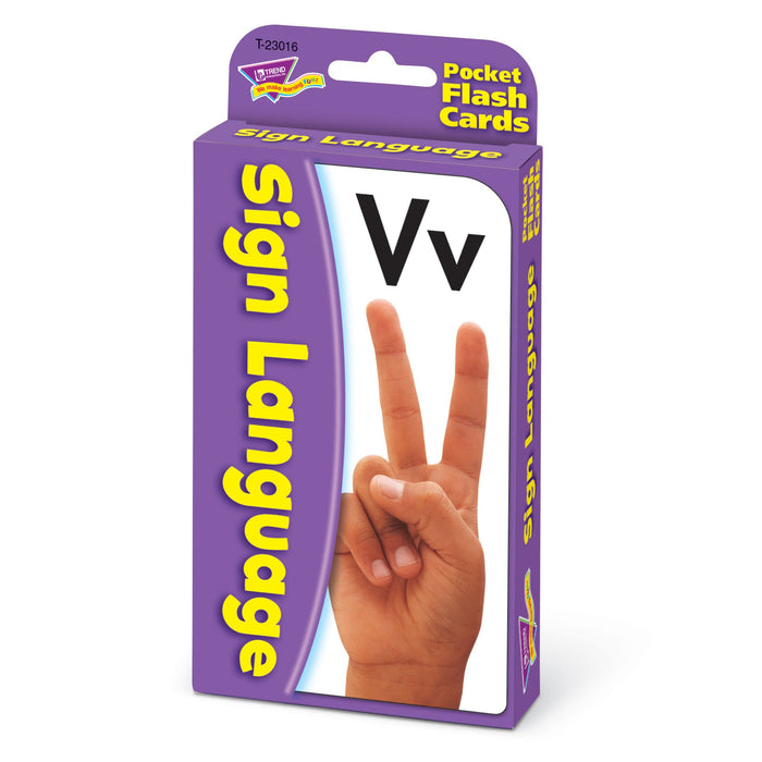 T23016 Flash Cards Sign Language Package Right