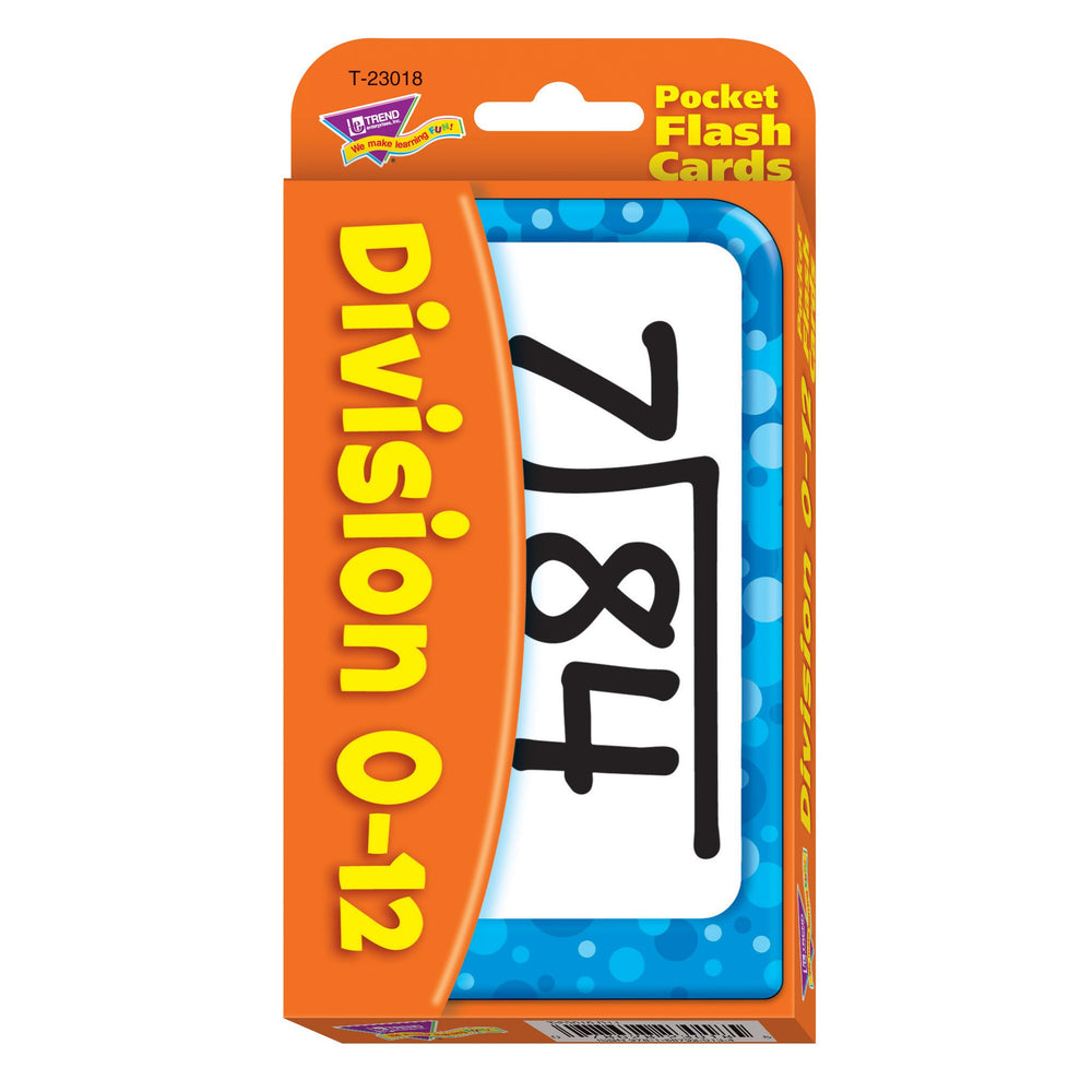 T23018 Flash Cards Division 0 to 12 Package Front