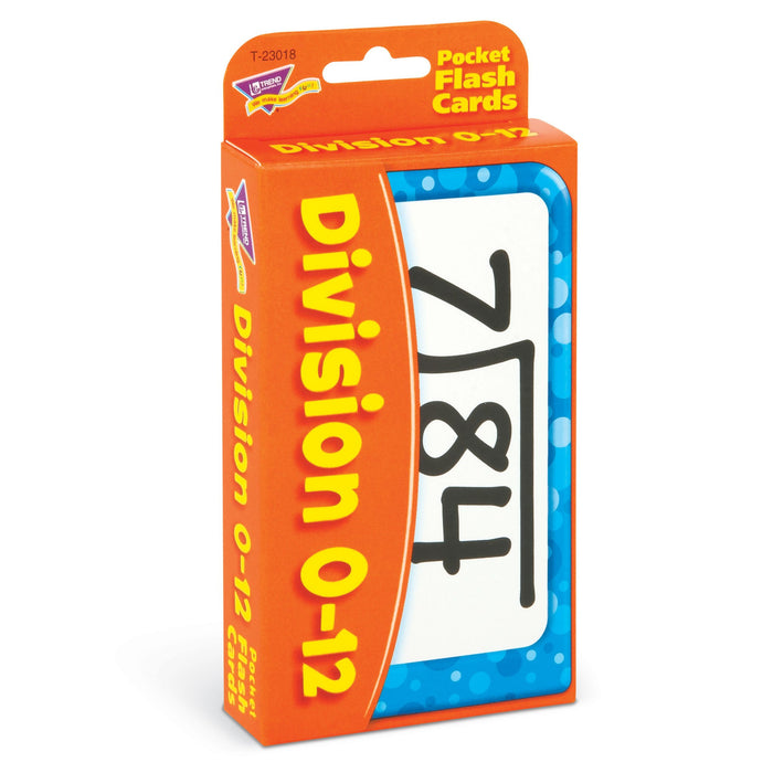 T23018 Flash Cards Division 0 to 12 Package Left
