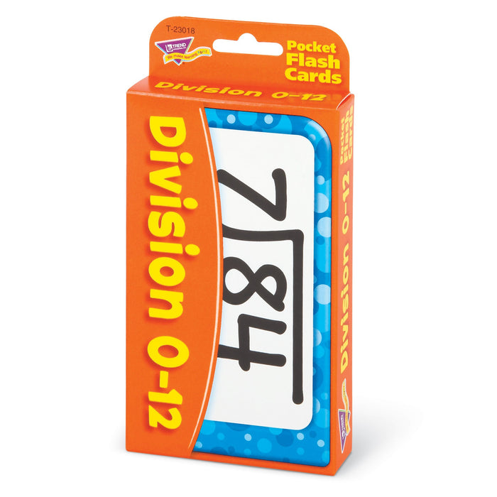 T23018 Flash Cards Division 0 to 12 Package Right