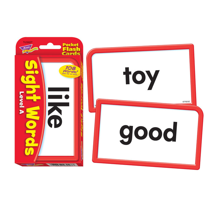 T23027 Flash Cards Sight Words Level A
