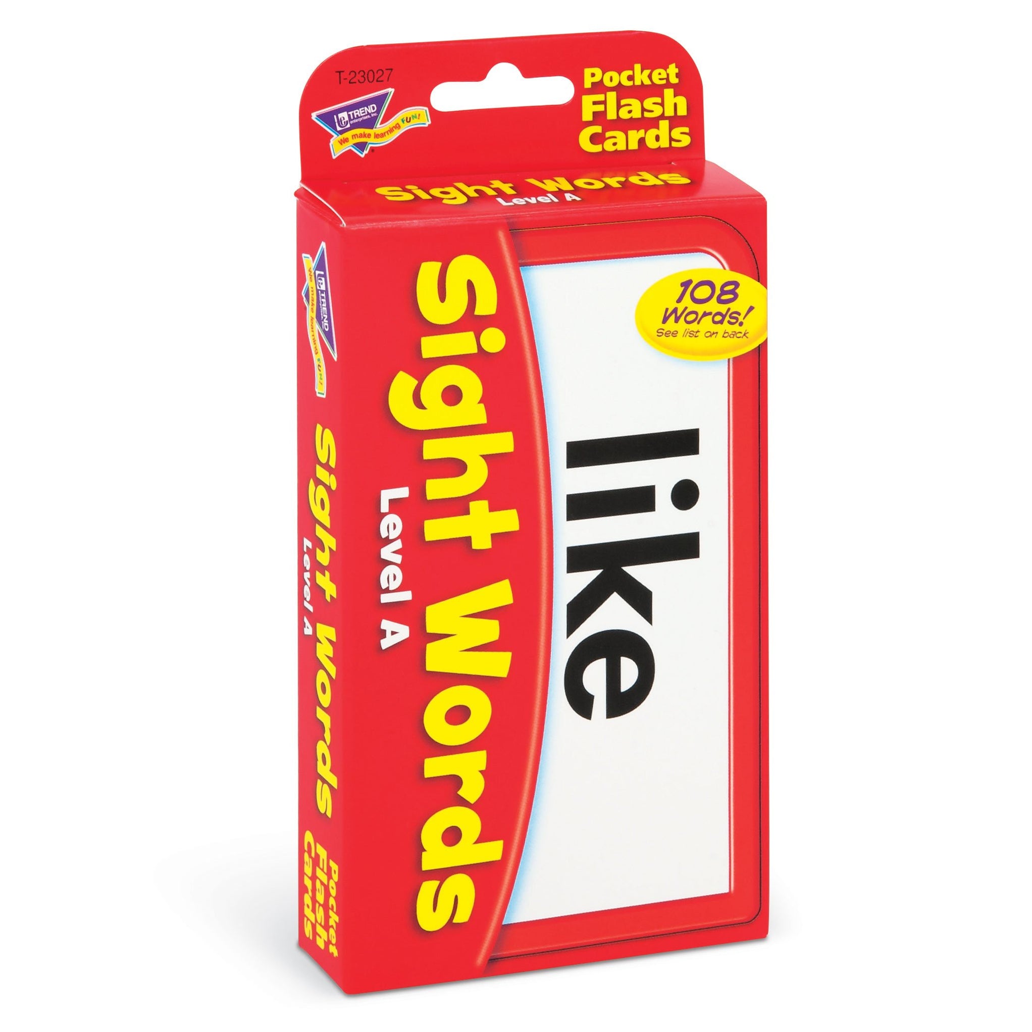 Pocket Flash Cards Sight Words Level A T23027 — TREND enterprises, Inc.