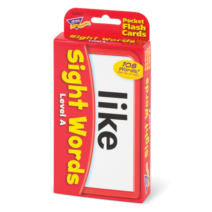T23027 Flash Cards Sight Words Level A Package Right