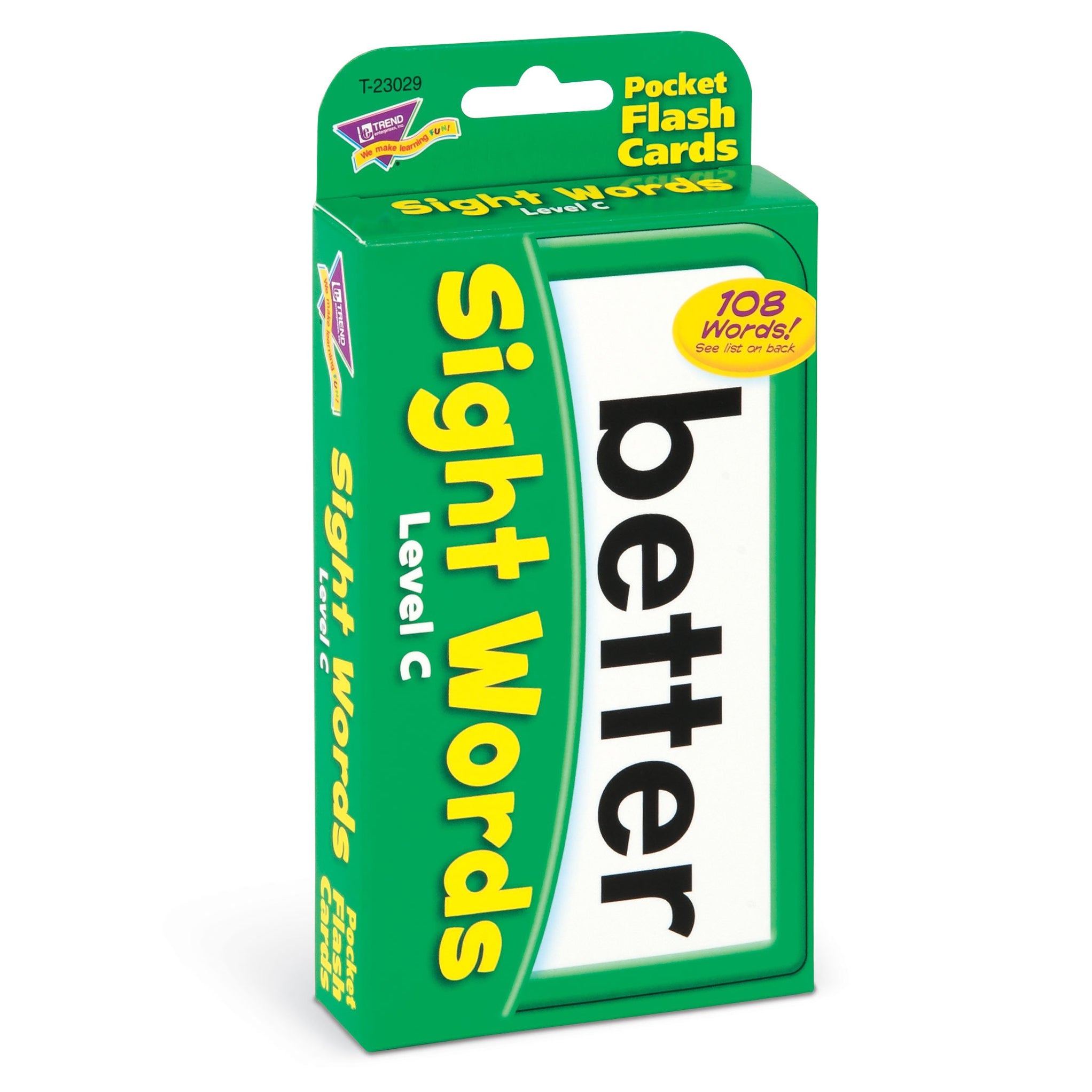 Pocket Flash Cards Sight Words – Level C T23029 — TREND enterprises