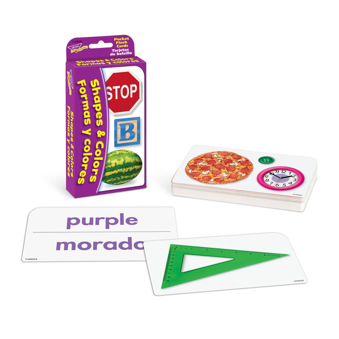 T23030 Flash Cards Colors Shapes Spanish
