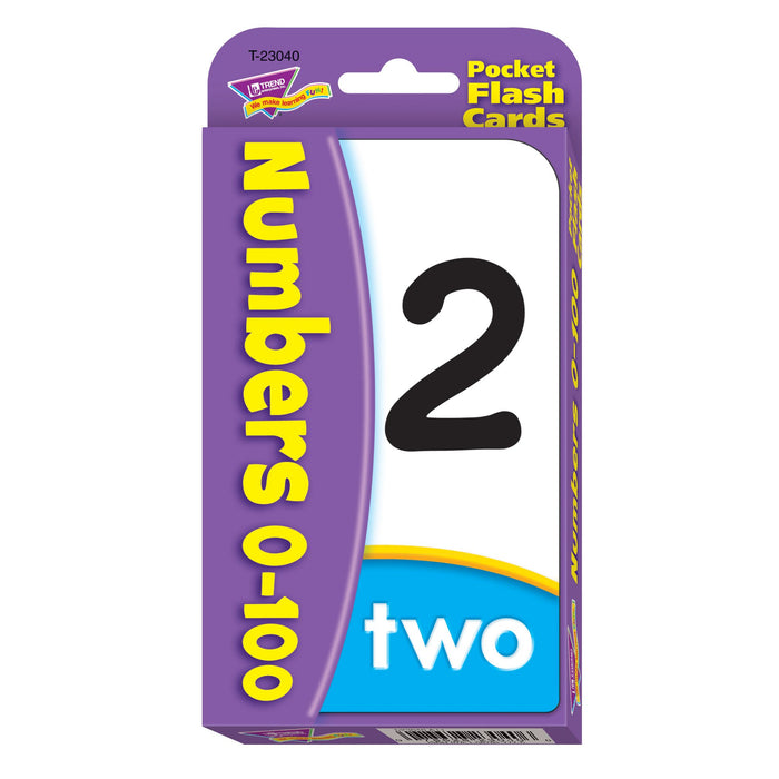 T23040 Flash Cards Numbers 0 to 100 Package Front