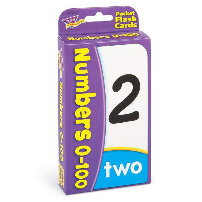 T23040 Flash Cards Numbers 0 to 100 Package Left