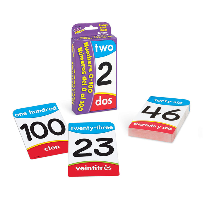 T23041 Flash Cards Numbers 0 to 100 Spanish
