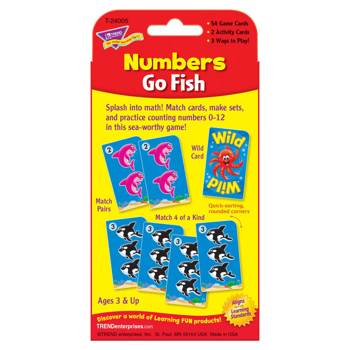 T24005 Game Cards Numbers Go Fish Package Back