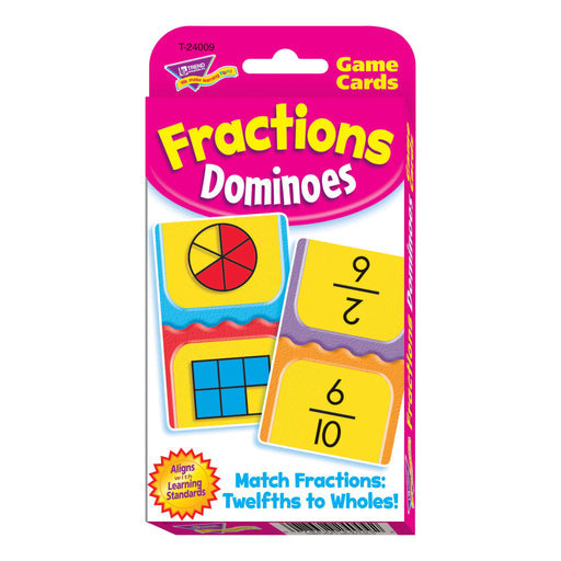 T24009 Game Cards Fractions Dominoes Package Front