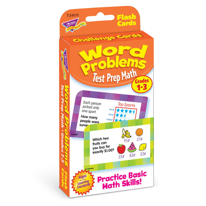 T24013 Flash Cards Word Problems Grades to Package Left