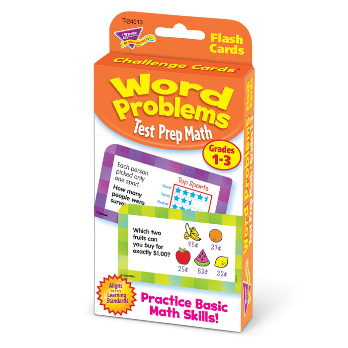 T24013 Flash Cards Word Problems Grades to Package Right